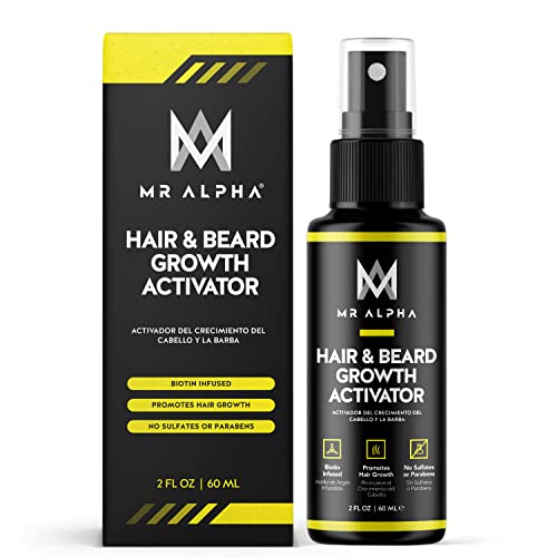 Hair Serum for Hair Growth - Beard Growth Serum with Biotin & Saw Palmetto - Hair Growth Serum for Men - Beard Oil for Men Growth, Biotin Hair Growth Serum, Beard Oil Growth - Made in USA 2oz