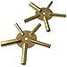 Produktbild Set of 2 Clock Winding Keys Brass Spider Star Pair - ODD and Even by Jewellers Tools