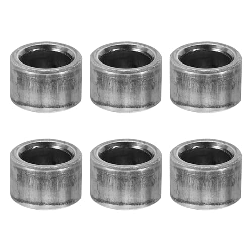 PATIKIL M10鋼スペーサー 6個の金属スペーサー 鋼製10.2mm ID x 15mm OD x 10mm L炭素鋼スペーサースクリュースタンドオフラウンド 2/5inまたはM10スクリューボルト用