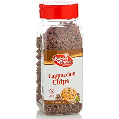 Cappuccino Flavored Chocolate Chips - Dairy Free, Kosher - 9 oz. - Baker's Choice Cover