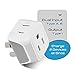 Ceptics Australia Power Plug Adapter, 2 in 1 Type I Plug Adapter, US to Australia , China, New Zealand Power Adapter with Dual USA Inputs, CE, RoHS - 3 Pack