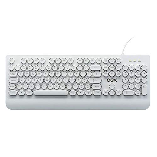 Teclado com fio TC 400 OEX POP - Branco