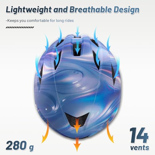 Image of Adult Cycling Bike Helmet, OnBros Lightweight Unisex Bicycling Helmets for Men and Women, Adjustable Fit CPSC Certified Bicycle Helmet