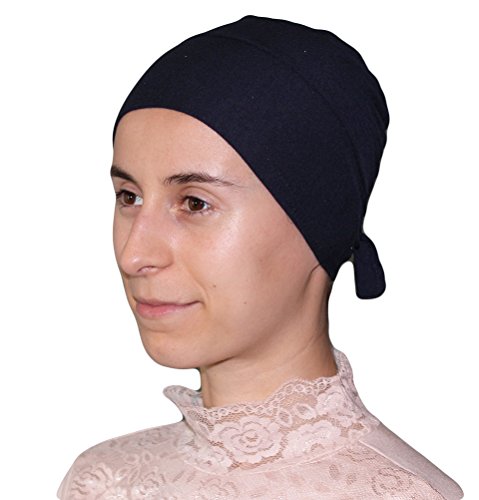 Modefa Firdevs Luxury Jersey Islamic Turkish Hijab Underscarf Cap Bonnet (Navy Blue)