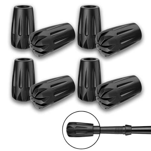 8Pcs Trekking Pole Accessories Durable Replacement Black Diamond Trekking Pole Rubber Tips for Hiking Poles for All Common Trekking Poles,Hiking Sticks,Diameter of 11mm/0.43in