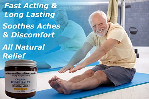 2000Mg Organic Rocky Ridge Hemp Salve Made In Usa All Natural Balm With Omega Oils #TOP3