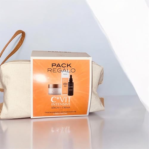 Paraiso Cosmetics C*VIT Intensive Pack Regalo, Sérum Concentrado Antioxidante de Vitamina C + Crema, Tratamiento Antioxidante Línea Facial