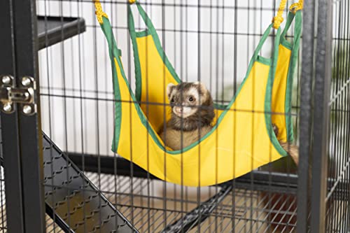 Prevue Pet Products 485 Feisty Ferret Home with Stand, Black Hammertone Small - Image 2