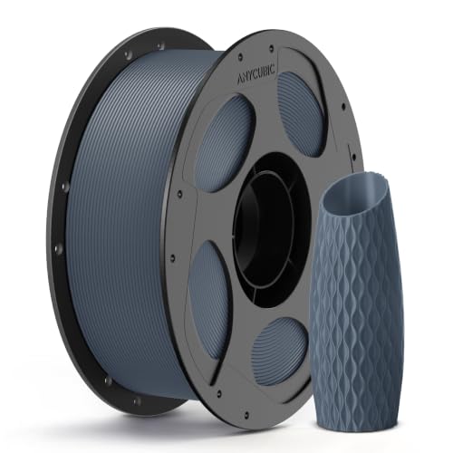 ANYCUBIC PLA 3D Printer Filament, 3D Printing PLA Filament 1.75mm Dimensional Accuracy +/- 0.02mm, 1KG Reusable Spool (2.2 lbs), Blue Grey