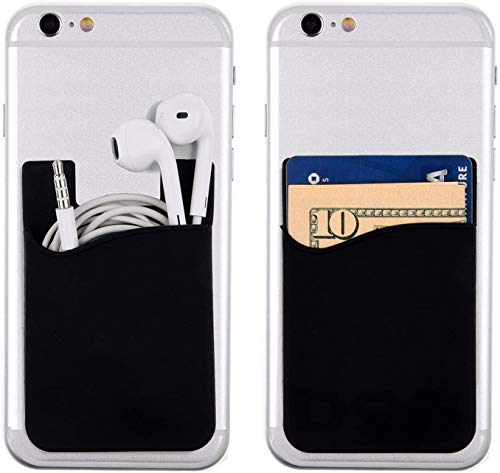 Phone Village Cell Phone Card Holder For Back Of Phone Case. Silicone Stick thumb #3