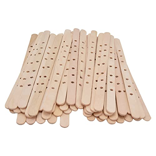 50 soportes de mecha de madera para velas 180x10mm