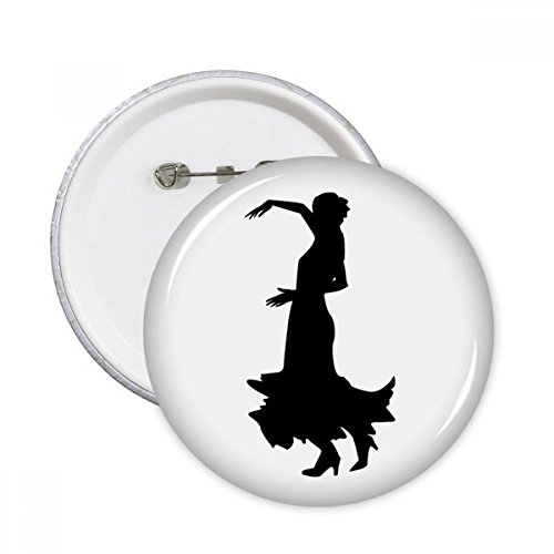 Badge bouton performance danse folklorique ronde M