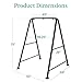 Best Choice Products Hammock Chair Stand, 75in Tall Heavy Duty Indoor Outdoor Steel Hanging Base w/Hardware - Stand Only