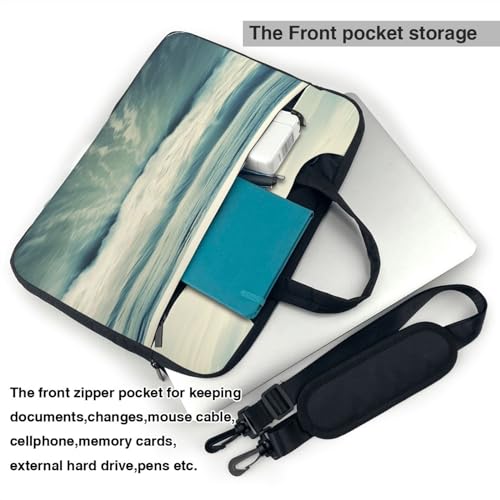 Bolso de hombro para laptop con diseño oceánico miniatura 4