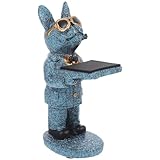 SUPVOX Soporte para Relojes de Escultura Forma de Perro, Organizador de Escritorio Decorativo para Relojes y Anillos, Expositor Práctico y Resistente para Joyas