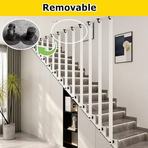 Balaustres de escalera de hierro de 95 pulgadas para barandilla interior 6