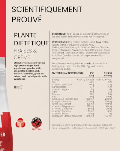 PhD Diet Plant, Fraises et Crème, 1kg – vue 4