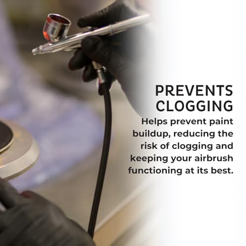 Image of Chefmaster Airbrush Cleaner 9 oz - Removes Color Residue, Prevents Buildup & Extends Airbrush Lifespan - Compatible with All Airbrush Brands
