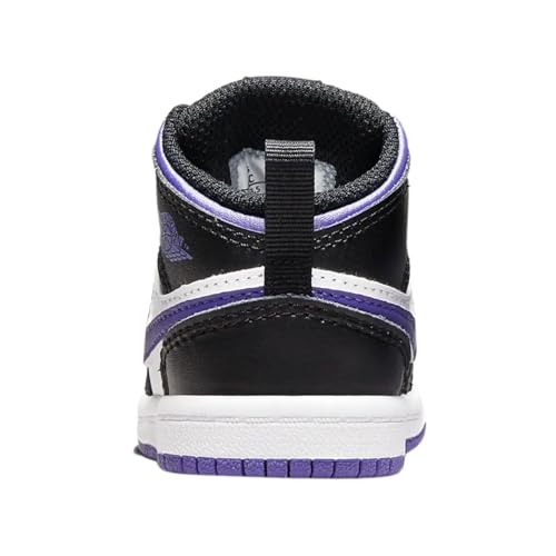 Jordan Toddler's 1 Mid Black/Dark Iris-White (640735 095) - 44