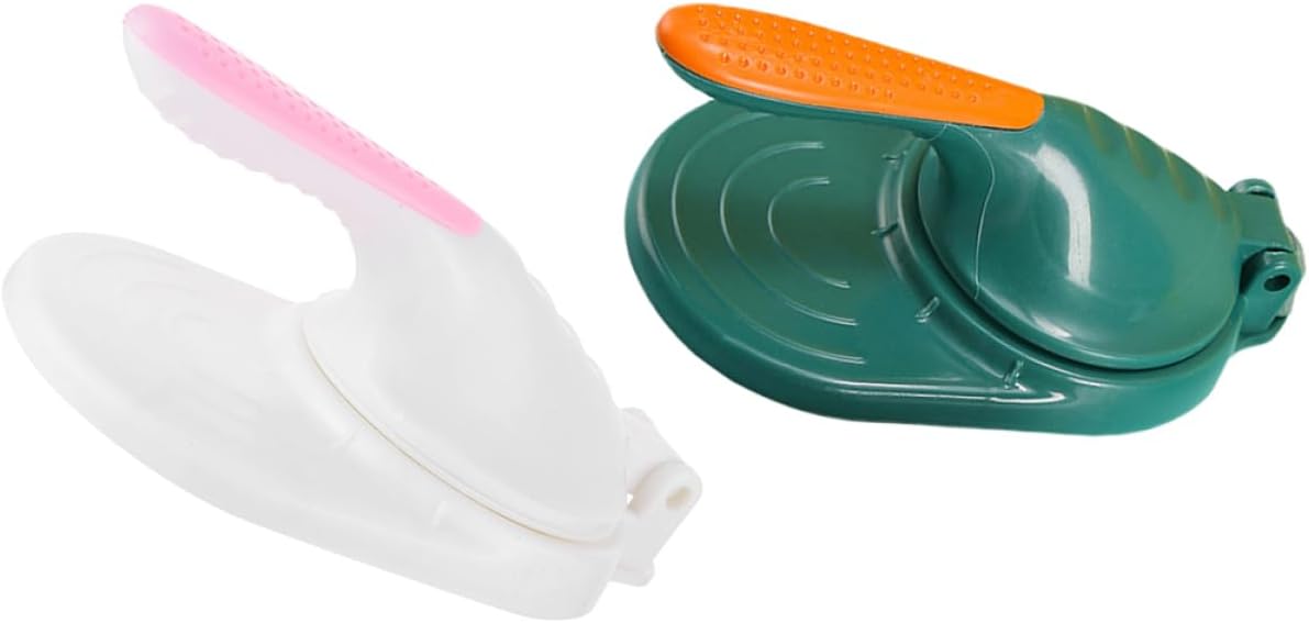 2pcs Manual Dumpling Skin Molds Ergonomic Pressing Makers for Homemade Dumplings Gyoza and Empanadas Food Grade Safe Kitchen Tool