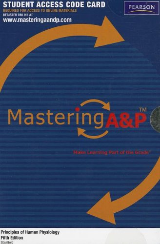  Principles of Human Physiology Masteringa&p Standalone Access Card