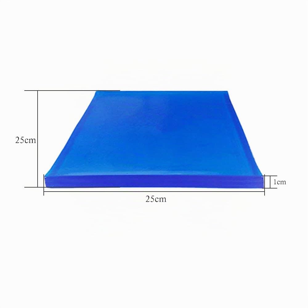 cuscino gel moto, gel sella moto modificato, ammortizzante, comodo DIY cuscino morbido, per sedile moto/ufficio, blu (25*25*1 cm )