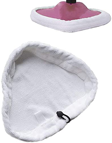 PIQIUQIU Waschbar Langlebig Ersatztücher Dampfbesen 4er Pack Dampfbesen Ersatzpads für Dampfreiniger mit Dreieckigem