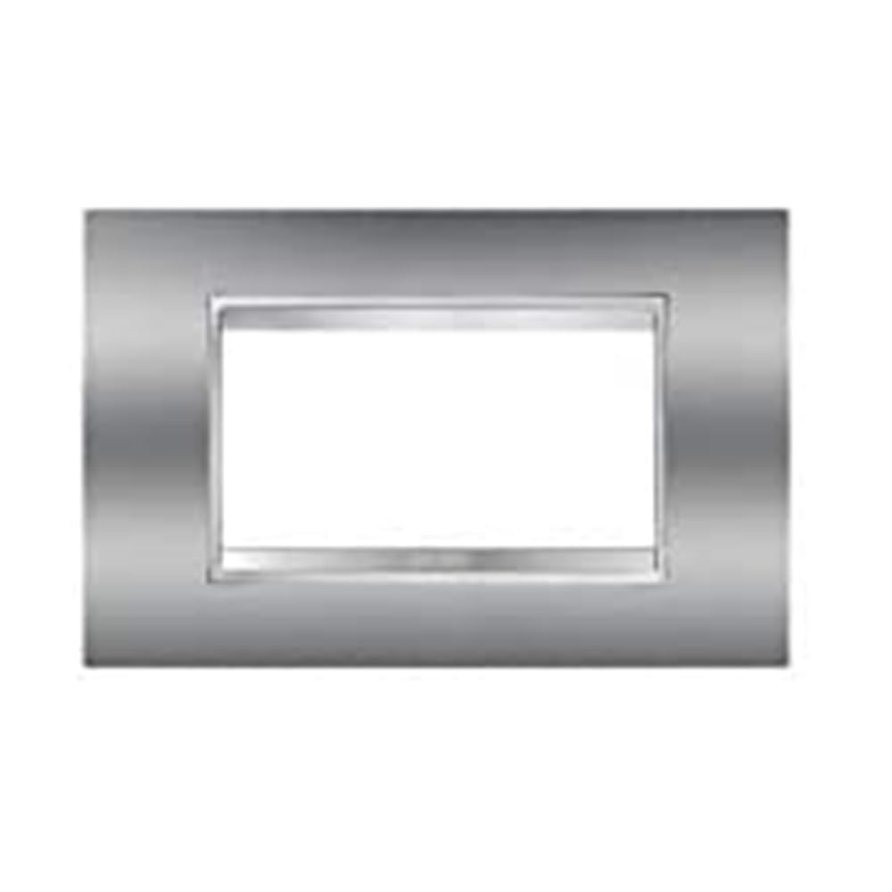 Gewiss GW16204MC Chorus Lux Placca, 4 Posti, Cromo