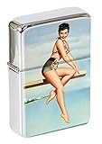 Tremplin Pin Up Girl Briquet à Capuchon Amovible Boîte de Cadeau