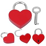 ❤ 【Tamaño pequeño y alta practicidad】: nuestro candado de corazón es pequeño en tamaño de aproximadamente 1.2 x 1.5 pulgadas, pero de gran practicidad, lo que hace su vida más fácil, más segura y más cómoda.