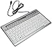 Bakker Elkhuizen S-Board 840 Design Teclado inglés USB Plata y Blanco, Plata y Blanco