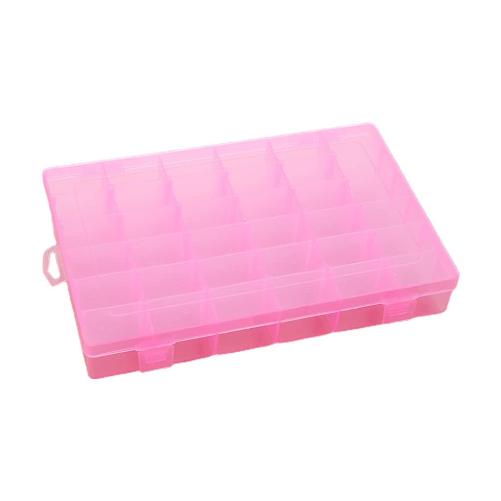 Kalttoy 36 Grids Jewelry Storage Box Transparent Craft Organizer Storage for Case Detachable Compartment Contain Craft Organizer Box with Dividers Compartments