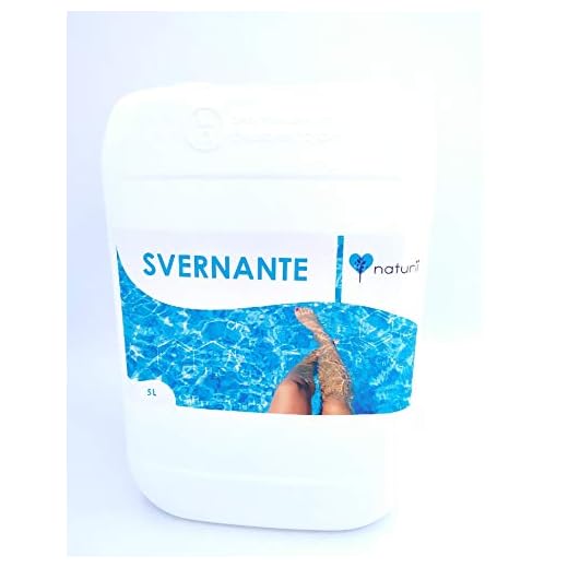 Naturii, Svernante per Piscine, Conservazione Dell'Acqua, Effetto Anti Gelo, Evita Insetti e Alghe, Utilizzo Invernale, Trattamento Ogni 2 Mesi, Azzurrante, 5 Litri