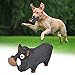 leasote Dog Chew Toys, Tough Dog Squeaky Toys for Aggressive Chewers, Creative Pig Shape Pet Dog Chewing Toy, Interactive Dog Teeth Molar Toy for Small Medium Large Puppy Dogs Black