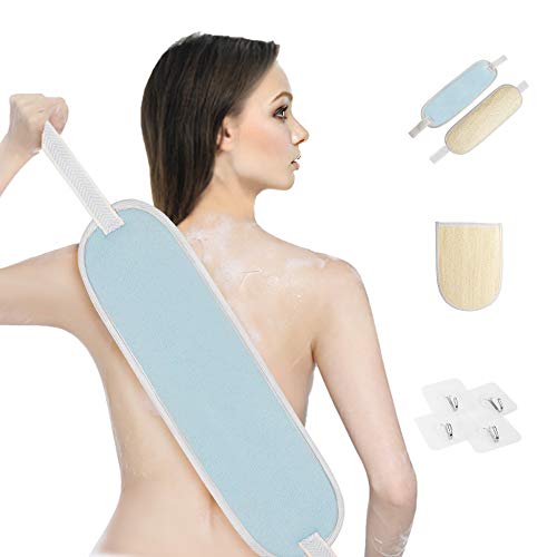 8 Pack Back Scrubber, Exfoliating loofah Body Sponge Pads, Loofah Body Scrubbers for use in Shower for Removing Dead Skin for Smoother,Bath Sponge/Sponge Pad all In One