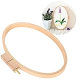 Embroidery Frame,Oval Embroidery Hoop,Wide Wooden Circle Cross Stitch Hoop Rings,for...