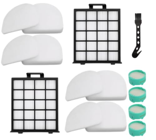 AZ4002フィルター Shark detect pro/Shark Power Detect アップライト掃除機AZ4000 AZ4002 AZ4000C-2HEPA+4フォーム&フェルトフィルター4個+クリーニングブラシ1個+臭気中和剤カートリッジ4個