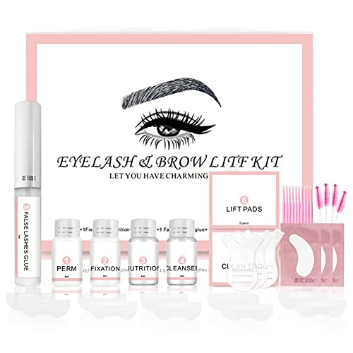 Kybbe Kit Rehaussement de Cils&Sourcils 2-en-1, kit professionnel de lifting des sourcils pour cils, DIY perm cils et sourcils semi-permanente, adaptée à une utilisation en salon à domicile Cover