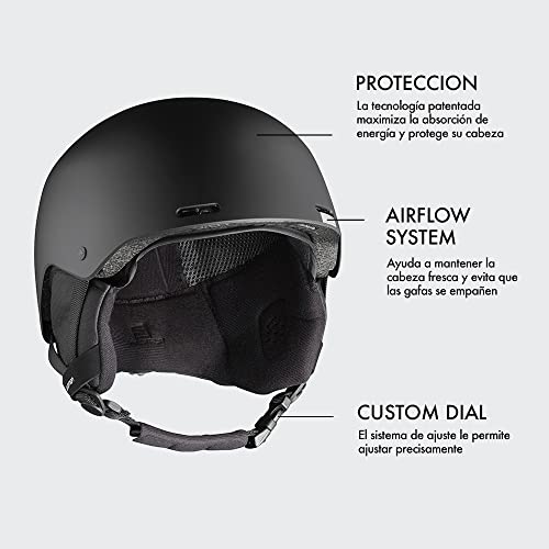 Miniatura 3 de Salomon Brigade Casco De Esquí, Snowboard Para Hombre Esqui Snowboard, Mayor Seguridad, Ajuste Adaptable, Sistema Airflow