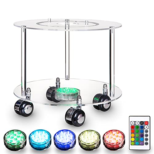 Liedlich® Shisha Tisch mit LED Licht - Edle Optik - XL-Größe - Shisha Tisch - LED Untersetzer Shisha - Shisha LED…