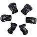 G-raphy Protecciones Patines Niños Rodilleras Skate Set Proteccion Protector de Muneca Coderas y Muñequeras Infantiles para Patinaje Ciclismo Monopatín Escalada Esqui (Negro, M)