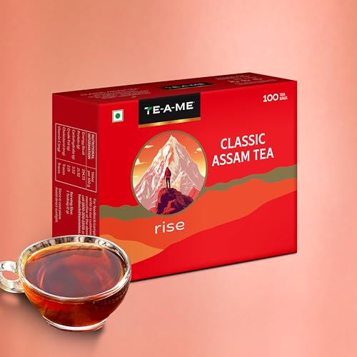 Image of TE-A-ME Classic Assam Tea Bags 100 | Black Tea Bags | Assam Teabags (Pack of 2)
