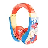 Super Hero Girls 30393-SG Large Kids Safe Headphones w/ Volume Limiter, by Sakar