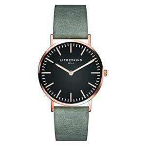 Liebeskind Damen Analog Quarz Uhr mit Lederarmband