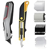 ACCUFINE Acrylic Sheet Cutter Tool Plexiglass Cutter and Utility Knife Comes with 40 Blades in 4 Types.