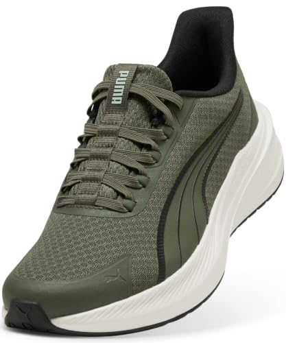 PUMA Erwachsene Dasher Lite SLIPTECH™ Laufschuhe 46, Moss Veil Warm White Black Soft Grass Green – Ansicht 6