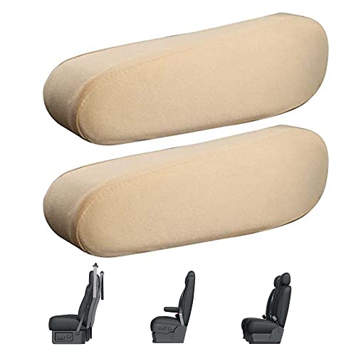 LONGHAO 2 copribraccioli universali per auto, colore beige caldo, accessori per auto
