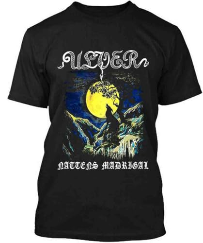 New Popular Ulver Nattens Madrigal Experimental Electronica Band Crewneck Cotton T Shirt Men Casual Short Sleeve Tees Tops Black XXL