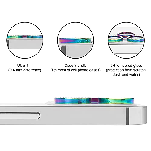 41H4c1qWv4L Optodir Tech iPhone 12 Pro Max Camera Lens Protector - 9H Tempered Glass Diamond Camera Cover for iPhone 12 Pro Max - Image 6