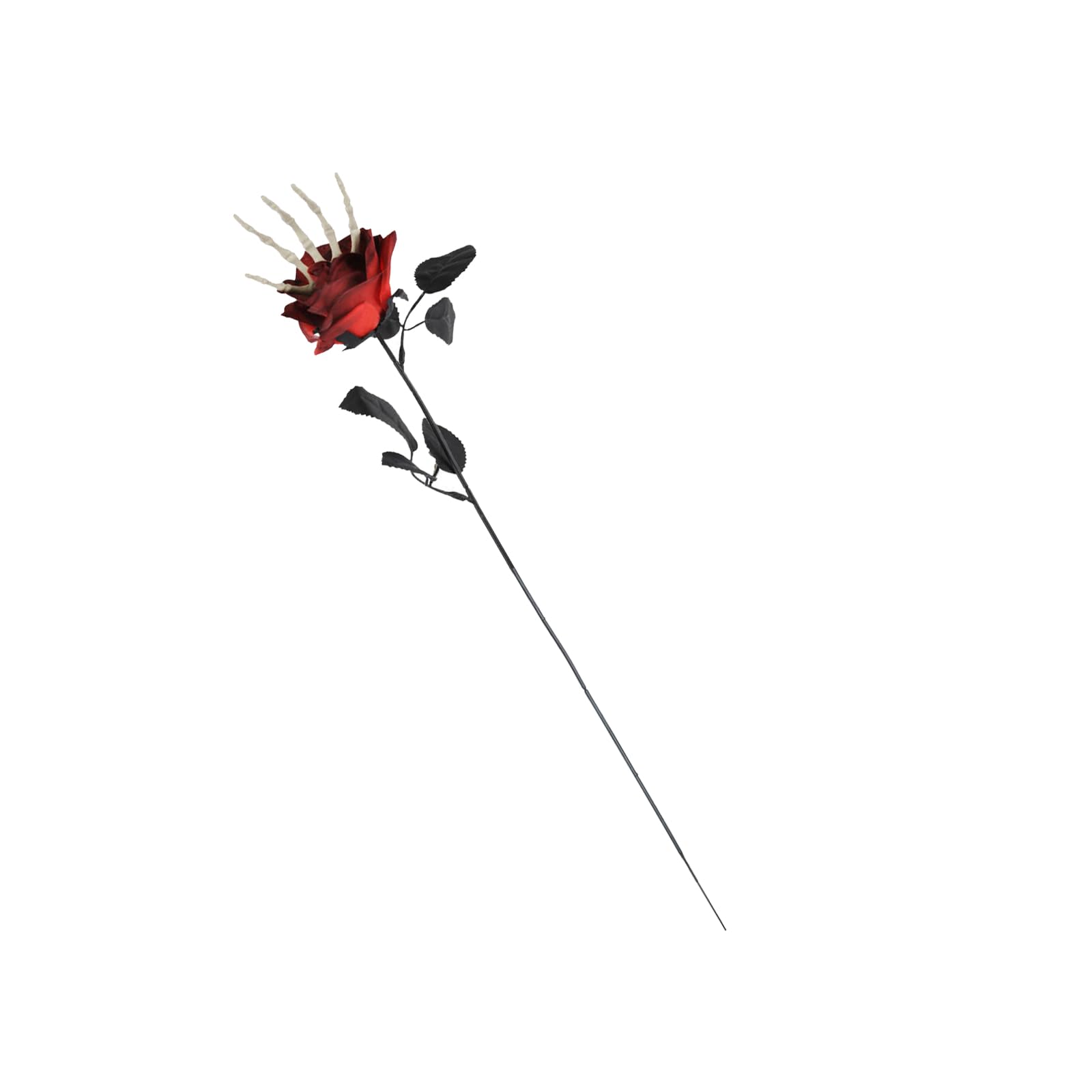 YROHGKPN Flexible Skeleton Hand Rose Flower Bouquets Halloween Decoration Adjustable Silk Floral Arrangement Accessory Bone Hand Silk Flower Arrangement